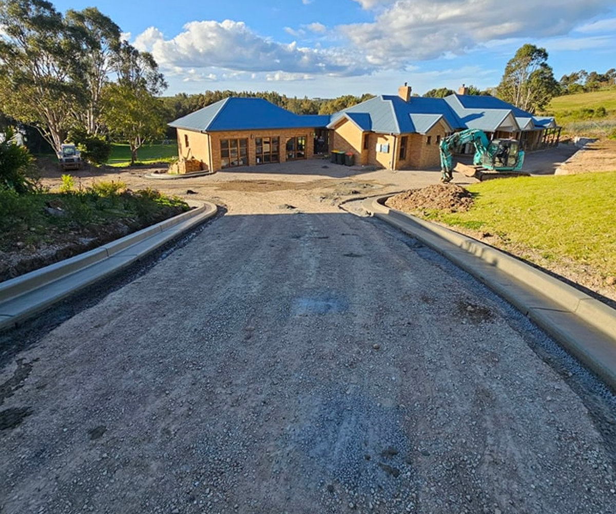 Finished Rural driveway